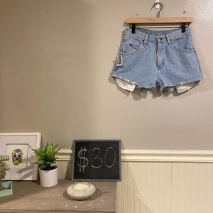 High Waisted Denim Shorts